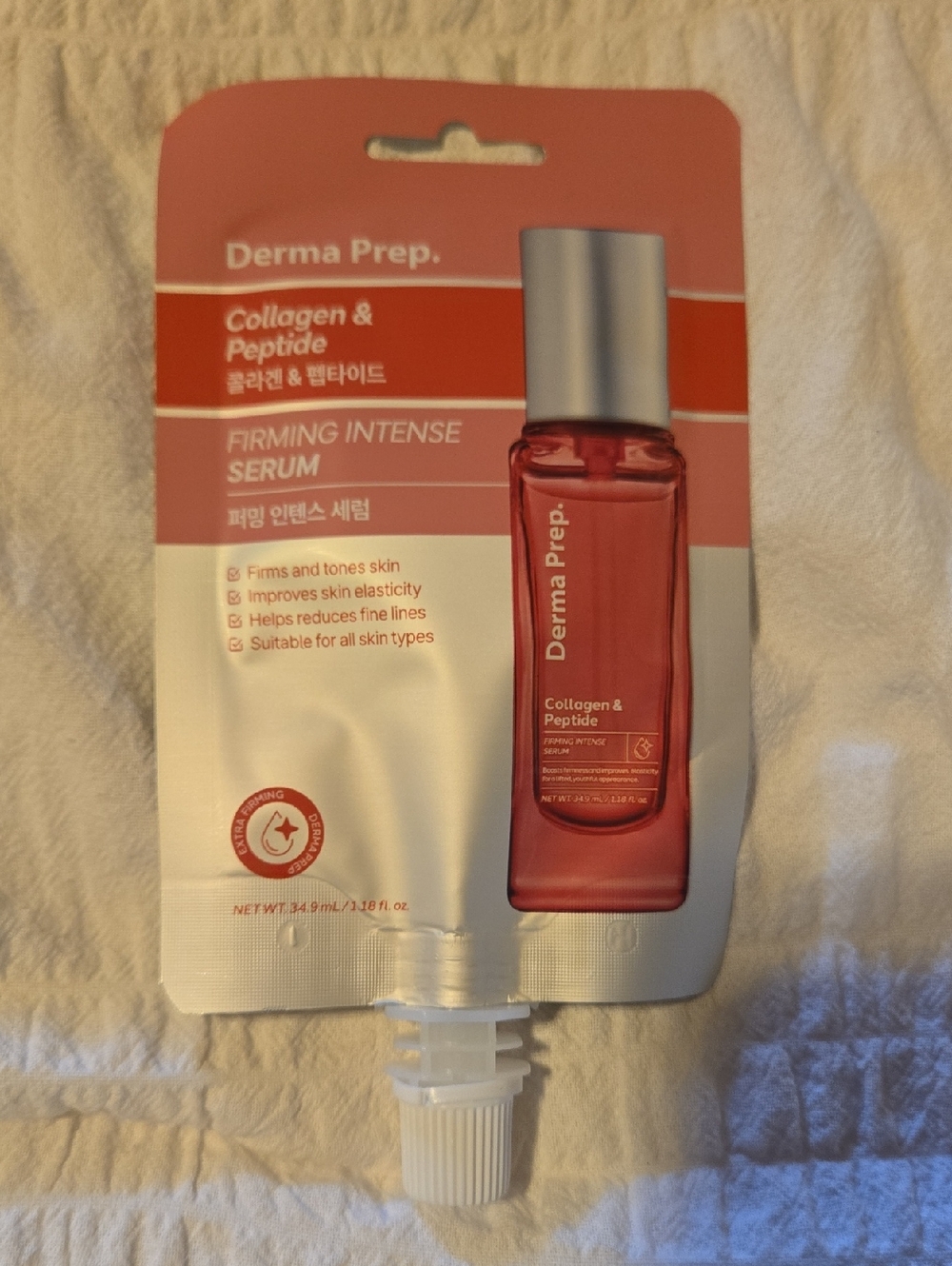 Derma Prep Collagen & Peptide Firming Intense Serum - Pink/Red